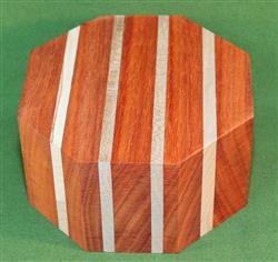 Bowl #440 - Padauk & Cherry Segmented Bowl Blank ~ 5 1/2" x 2 3/4" ~ $24.99